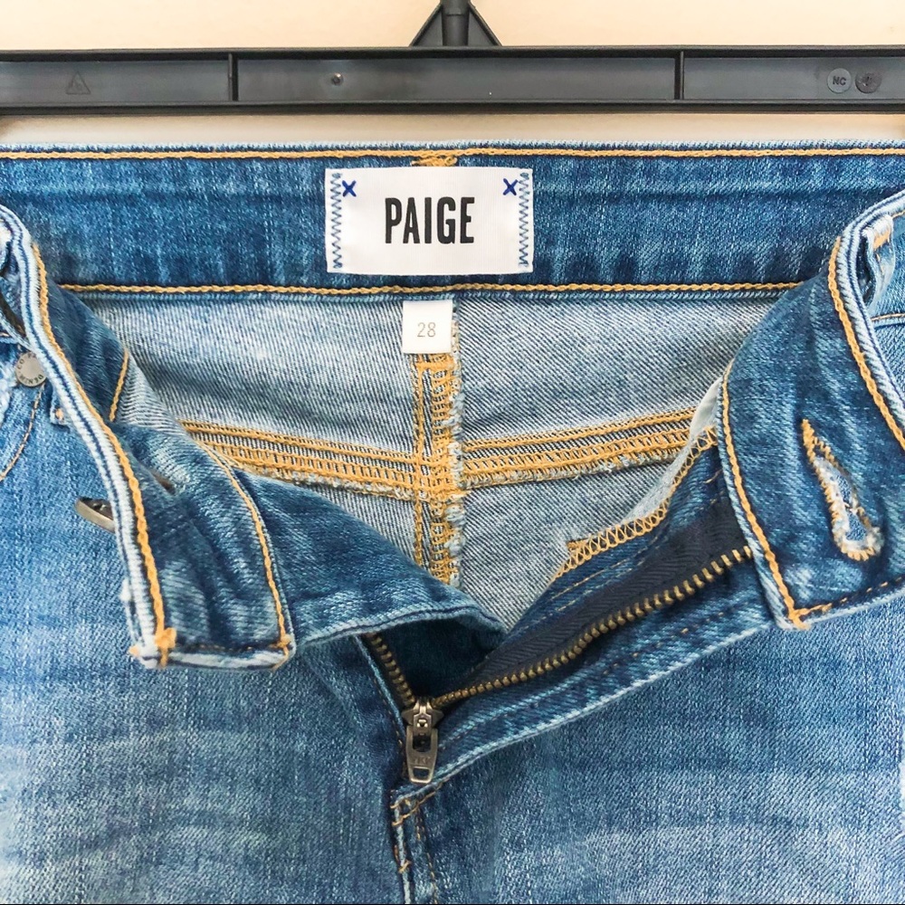 PAIGE jean shorts - size 28 - distressed - Picture 4 of 8